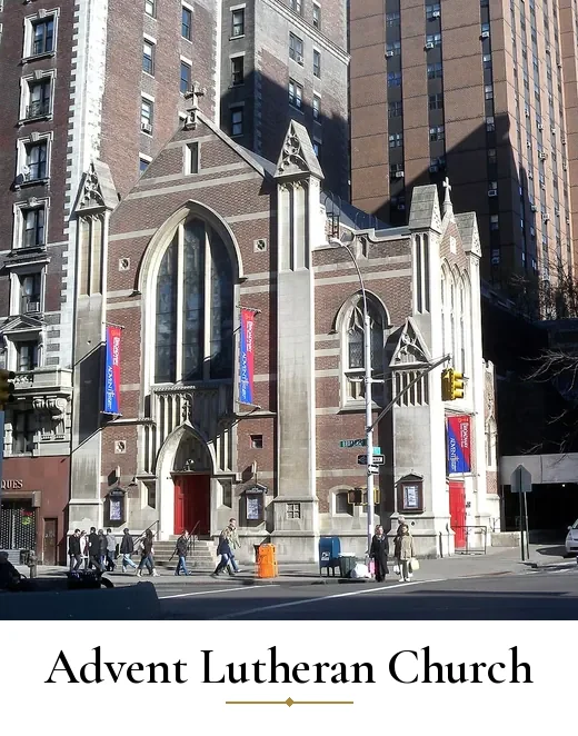 Advent Lutheran Church on Broadway, where Music Mondays is held